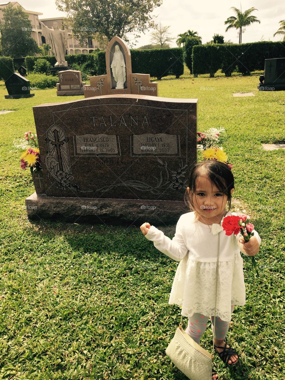 Great-grandaughter visited cemetary of beloved great-gandparents