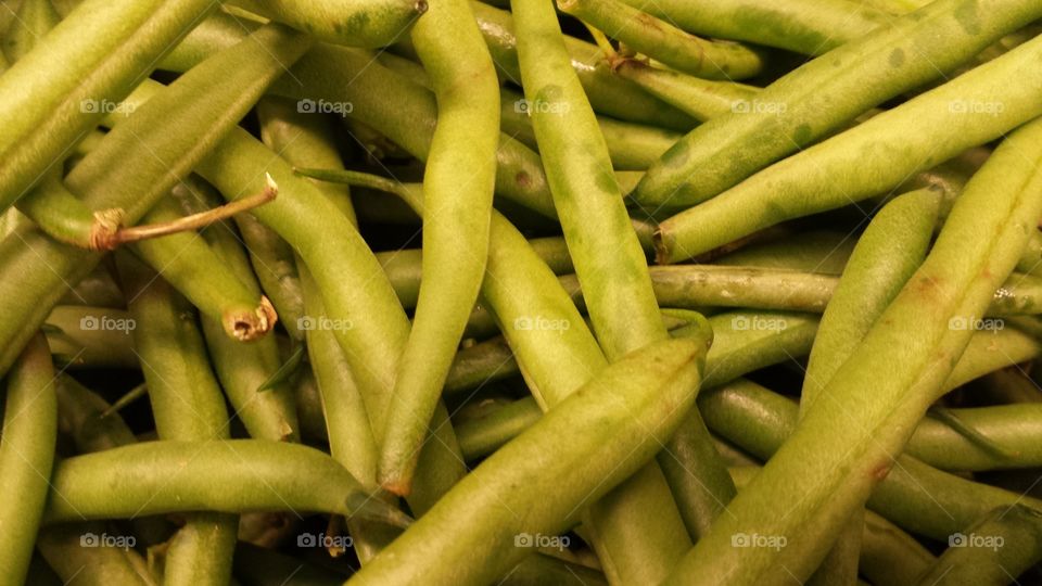 fresh green beans. food