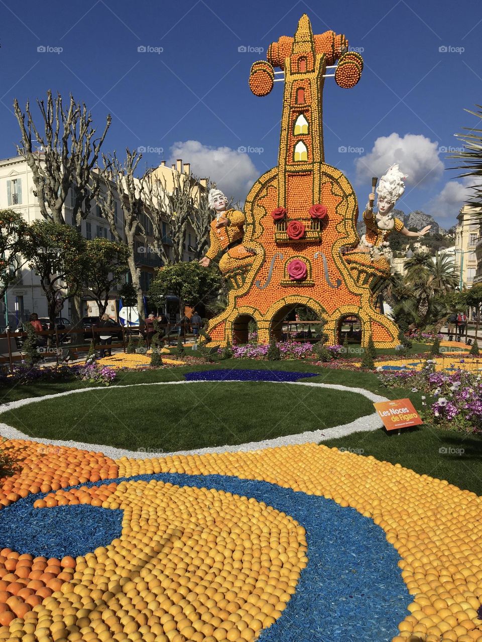Lemons festival at Menton