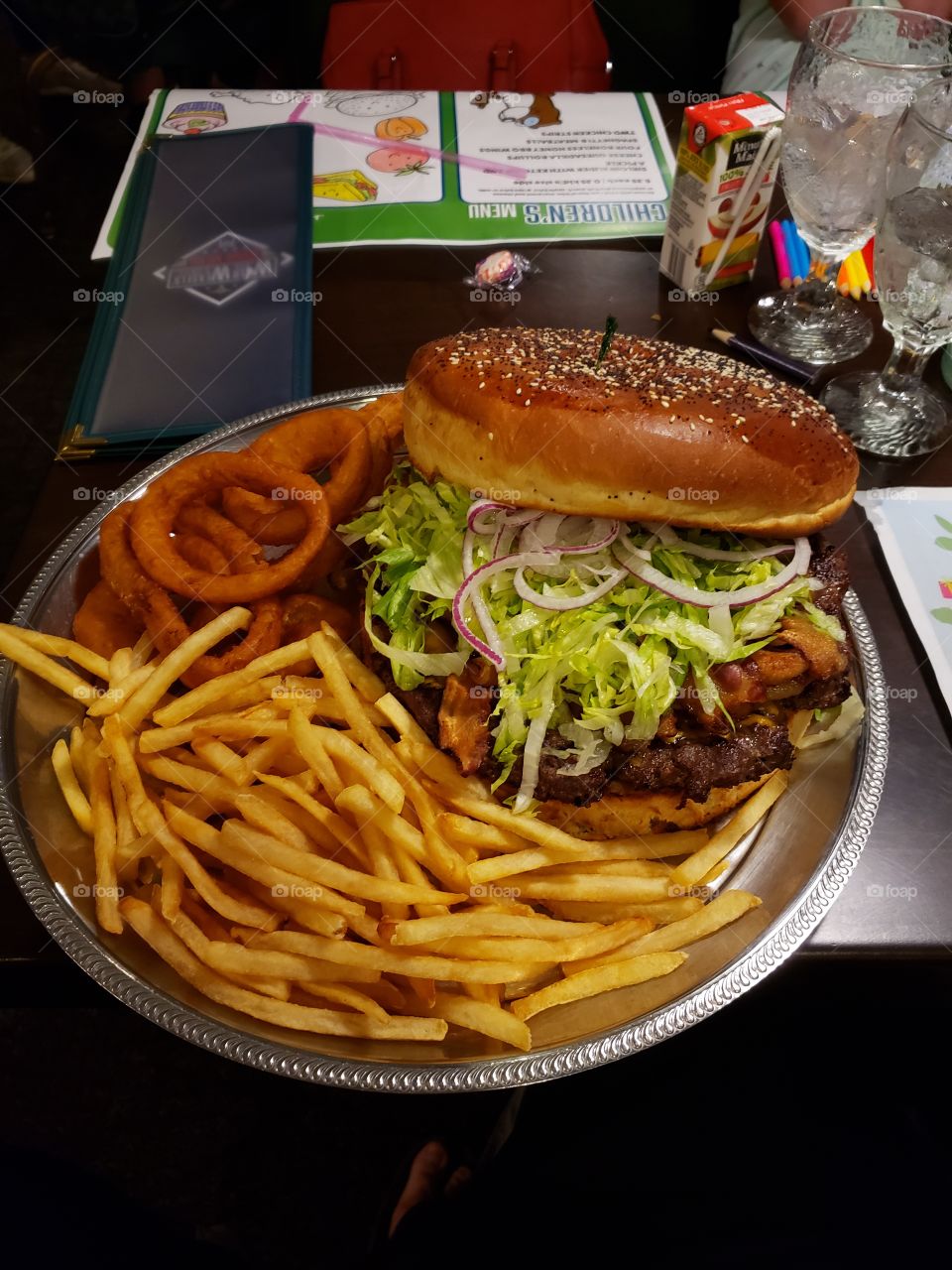hamburger food challenge