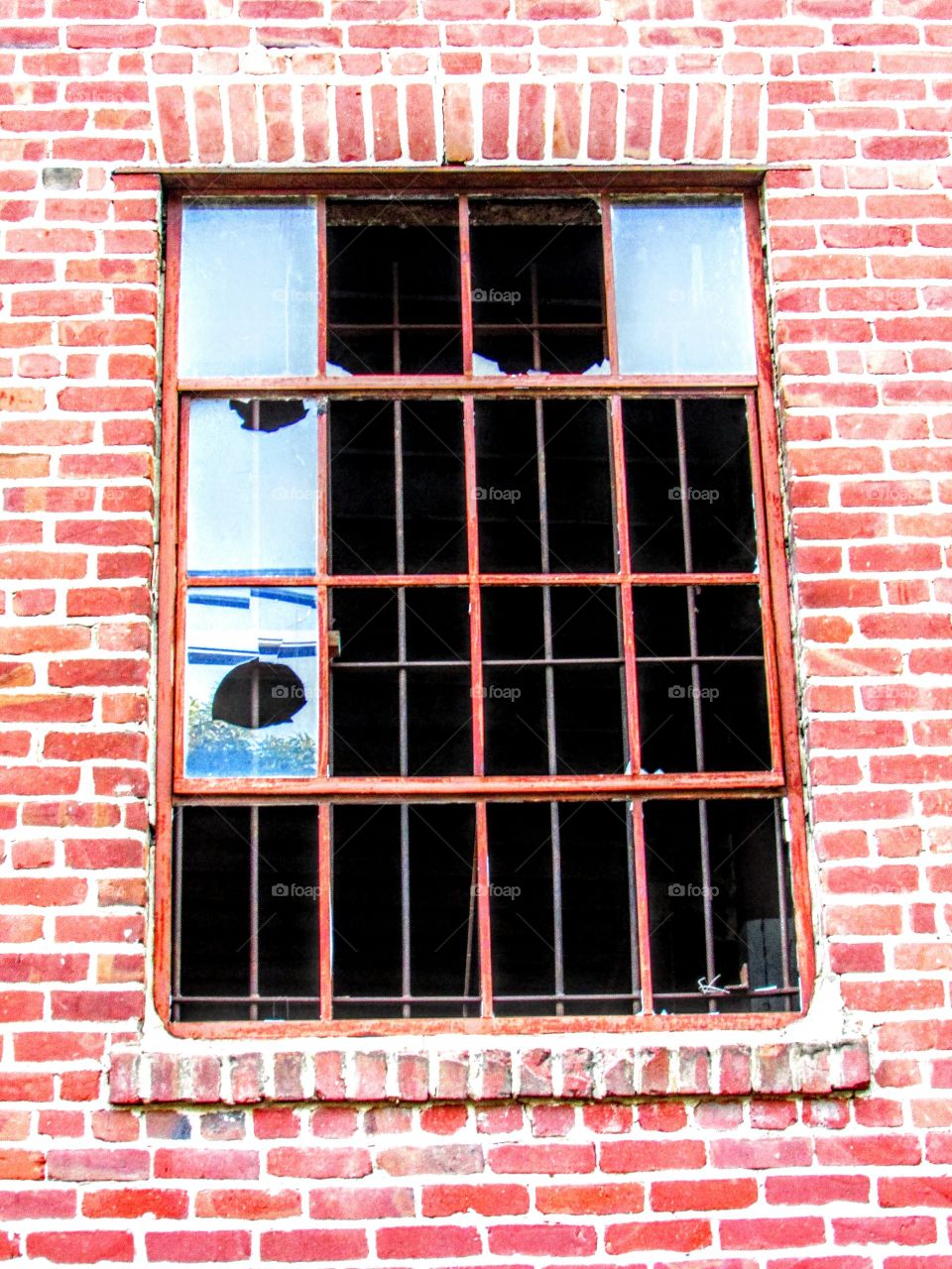 vandalism , broken window panes