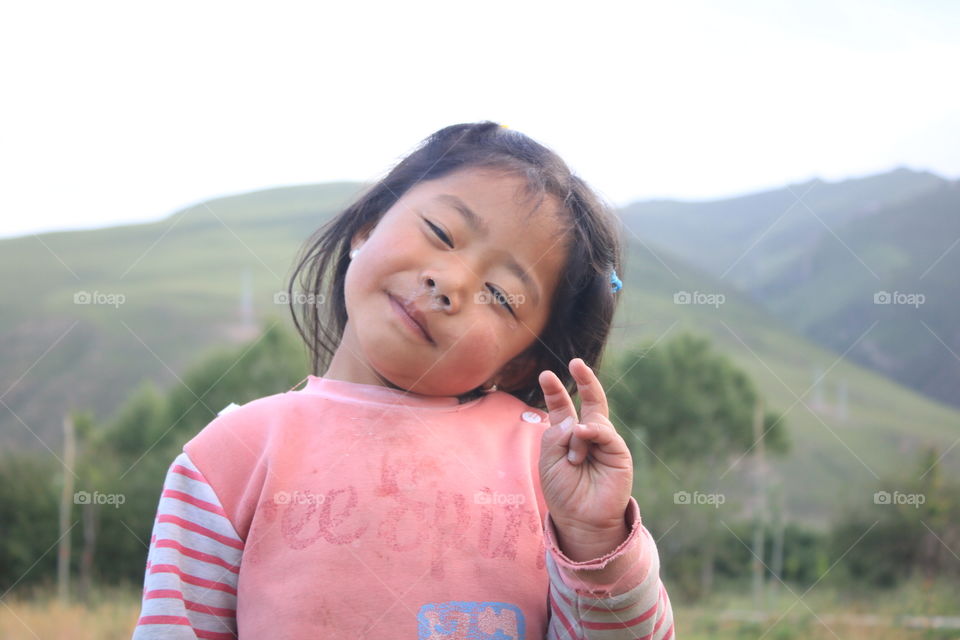 Tibet Nomad little girl