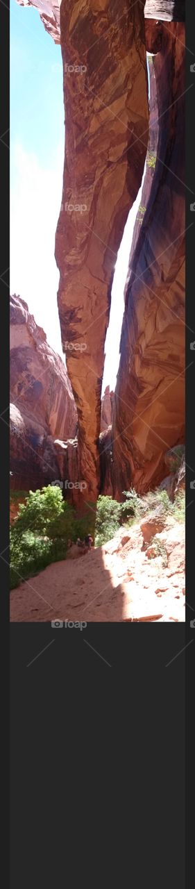 Moab Rock Arch. Arch in a canyon in Moab Utah