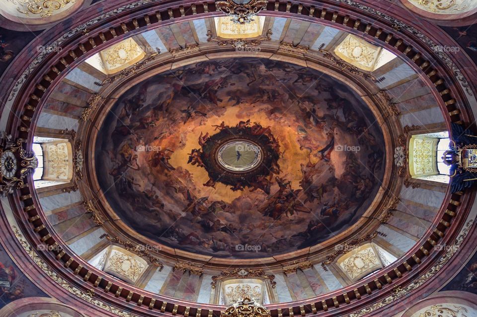 Cupula de la Iglesia de San Pedro, Peterskirche (Vienna - Austria)