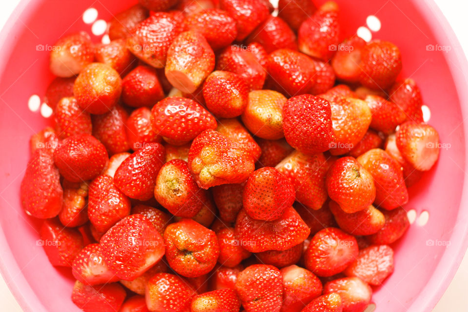 Strawberries in bowl