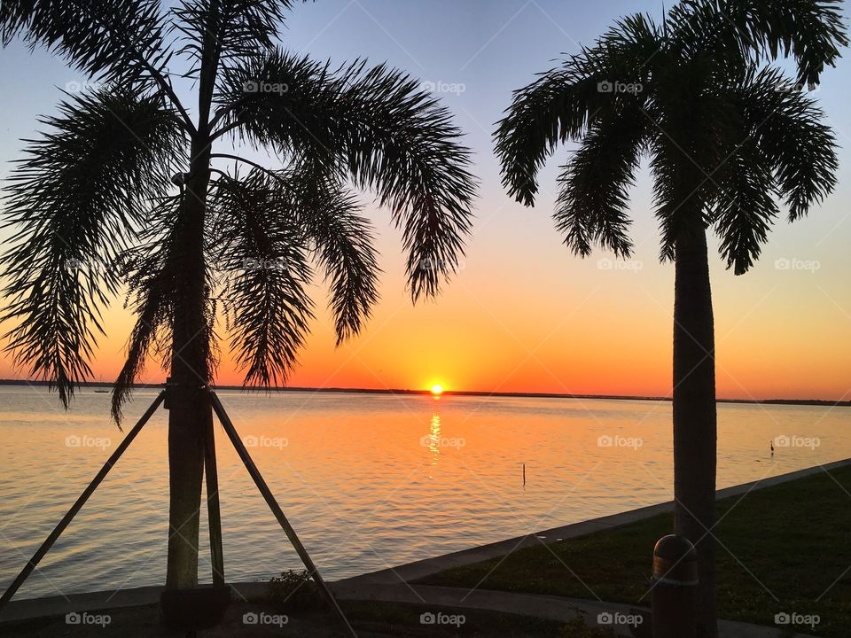 Beach, Sunset, Sun, Tropical, No Person
