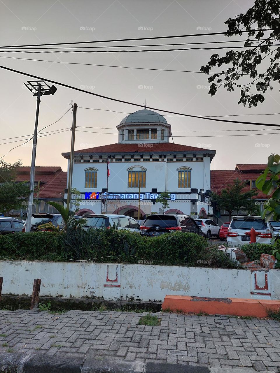 Semarang Tawang Train Station, Central Java, Indonesia - front view