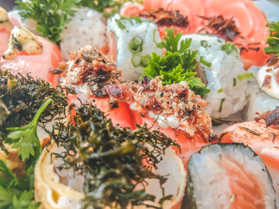 Sushi and sashimi, Japanese food