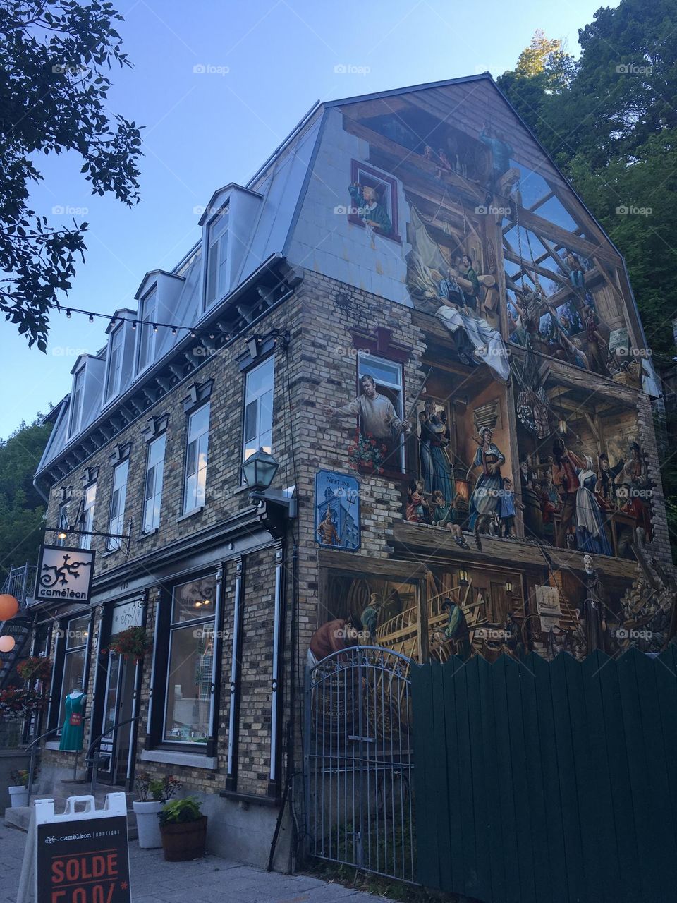 Mural architecture - Quartier petit champlain