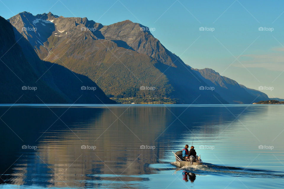 Fishing on Hjørundfjord