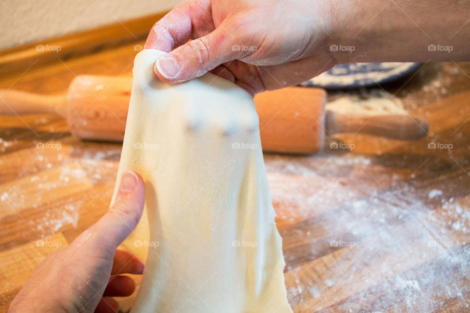 Baking and rolling tortillas 