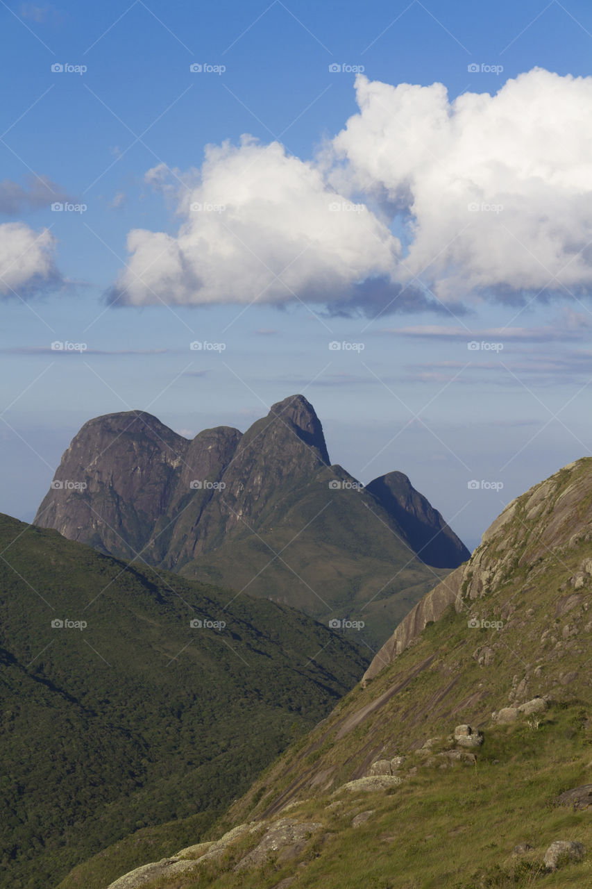 Set of mountains near Curitiba (Serra Ibitiraquire).