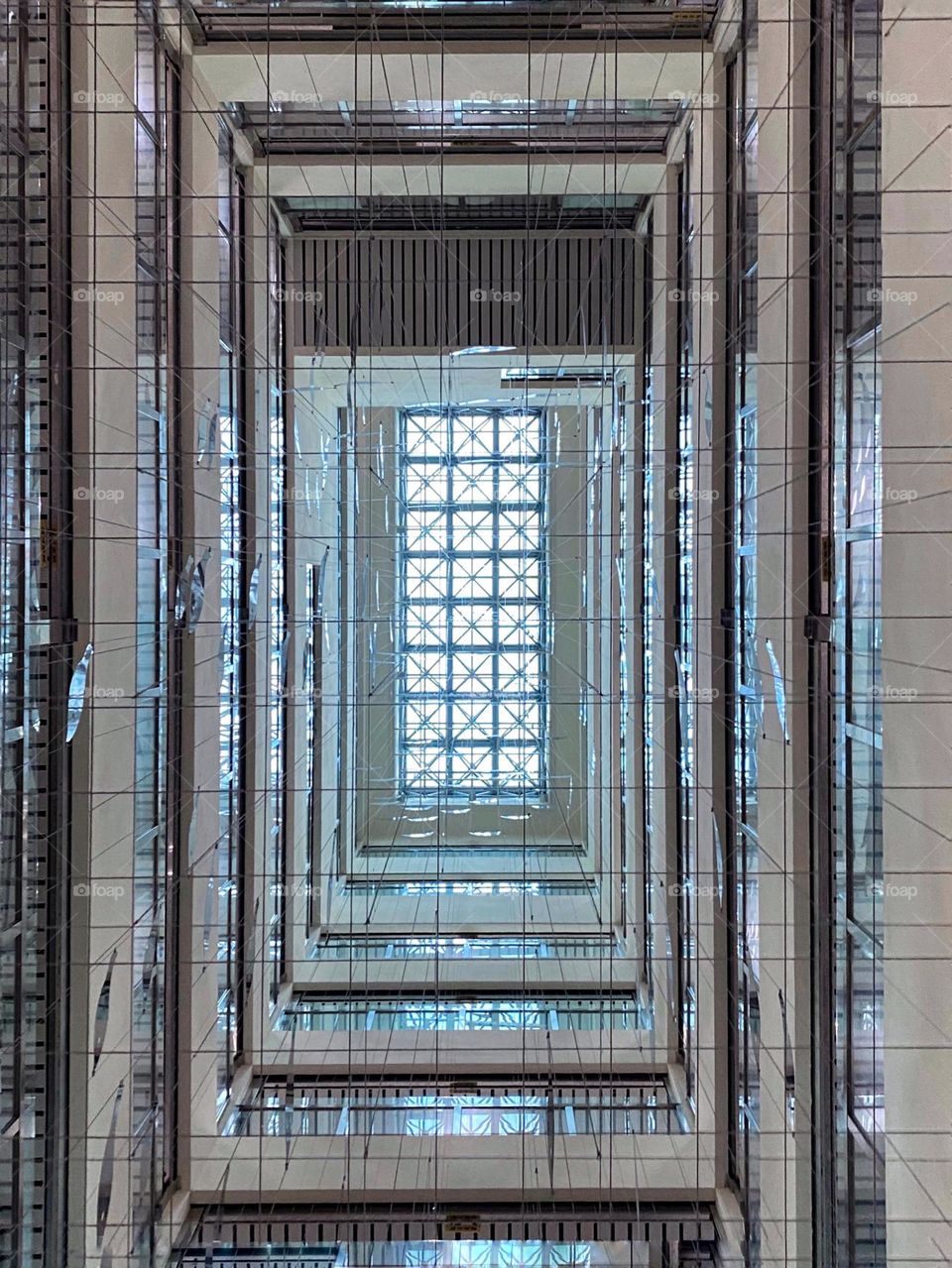 beautiful building made of many squares