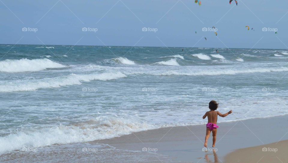 Sun, sea and Joy! Maracaipe beach,  coast of Pernambuco, Brazil.
