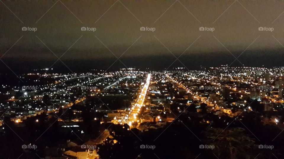 City at night. Tandil. Argrntina