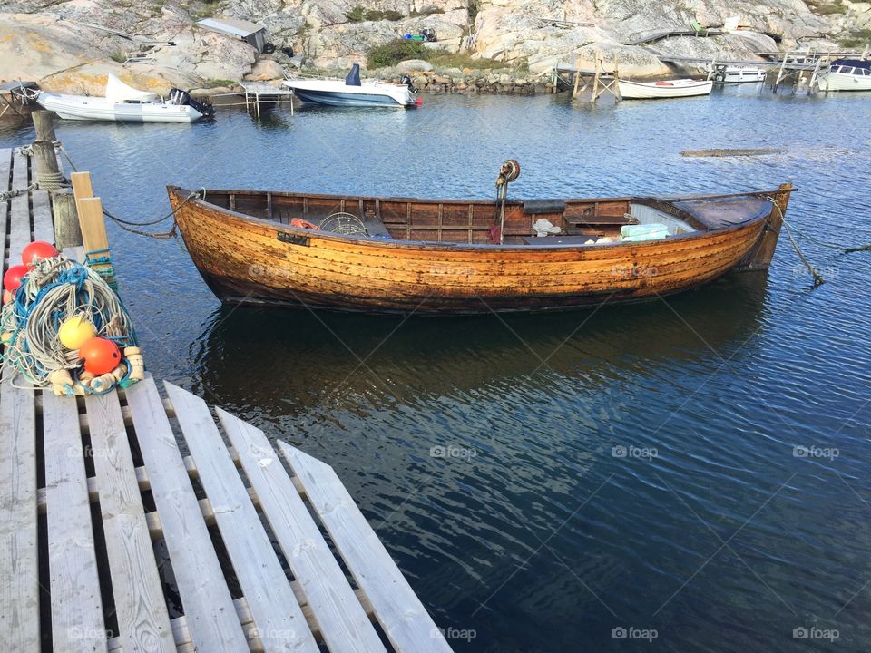 Old wooden boat
