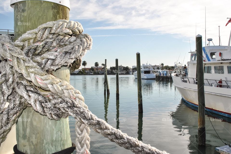 Nautical rope in Marina