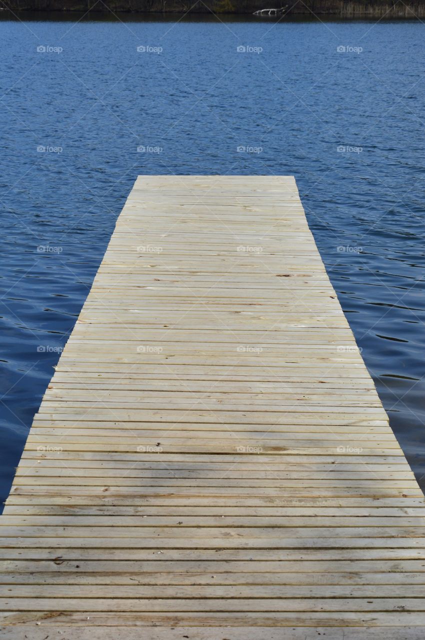 footbridge and lake