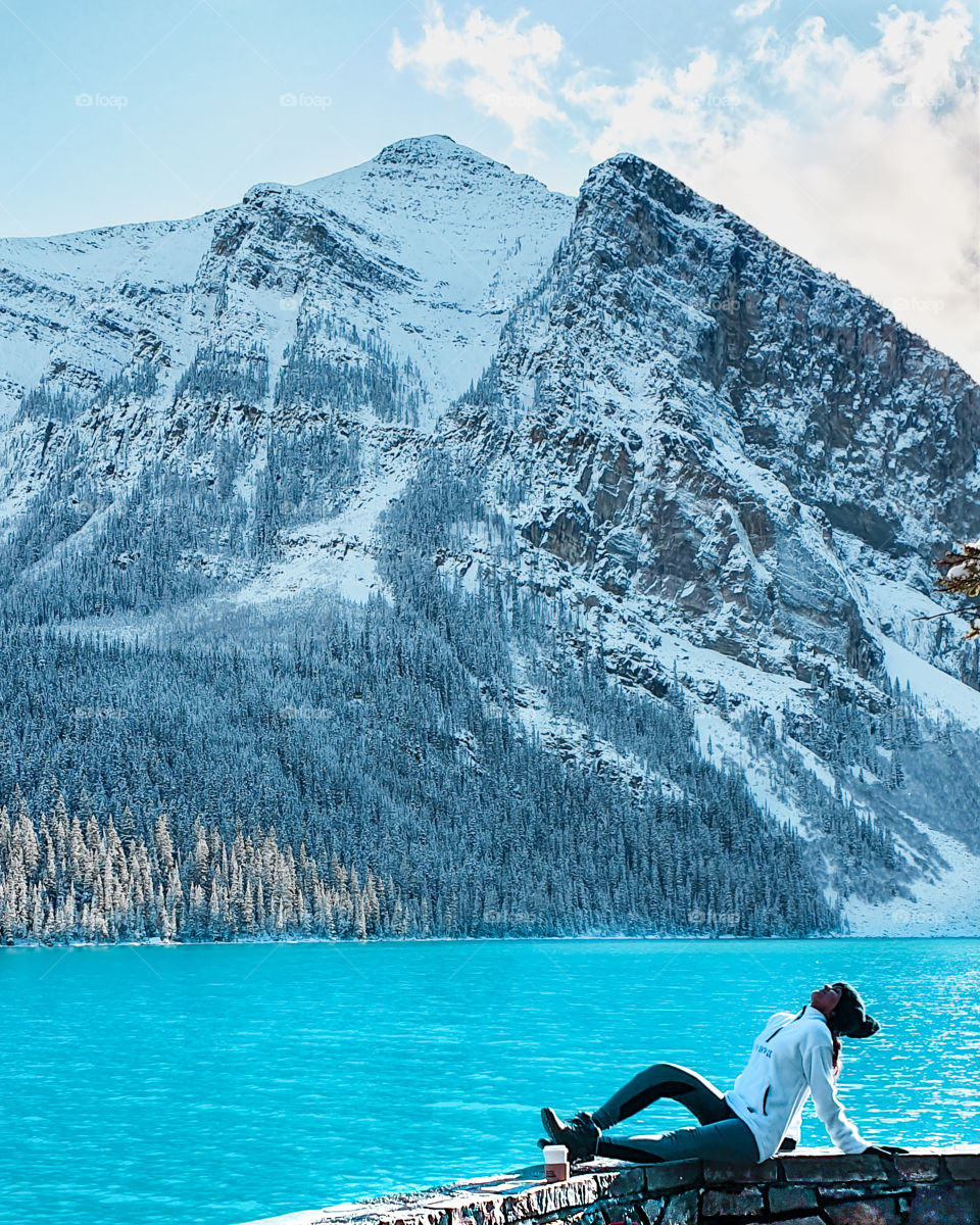 a cozy day in Lake Louise