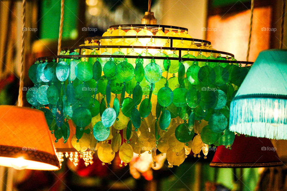 Colored lamp