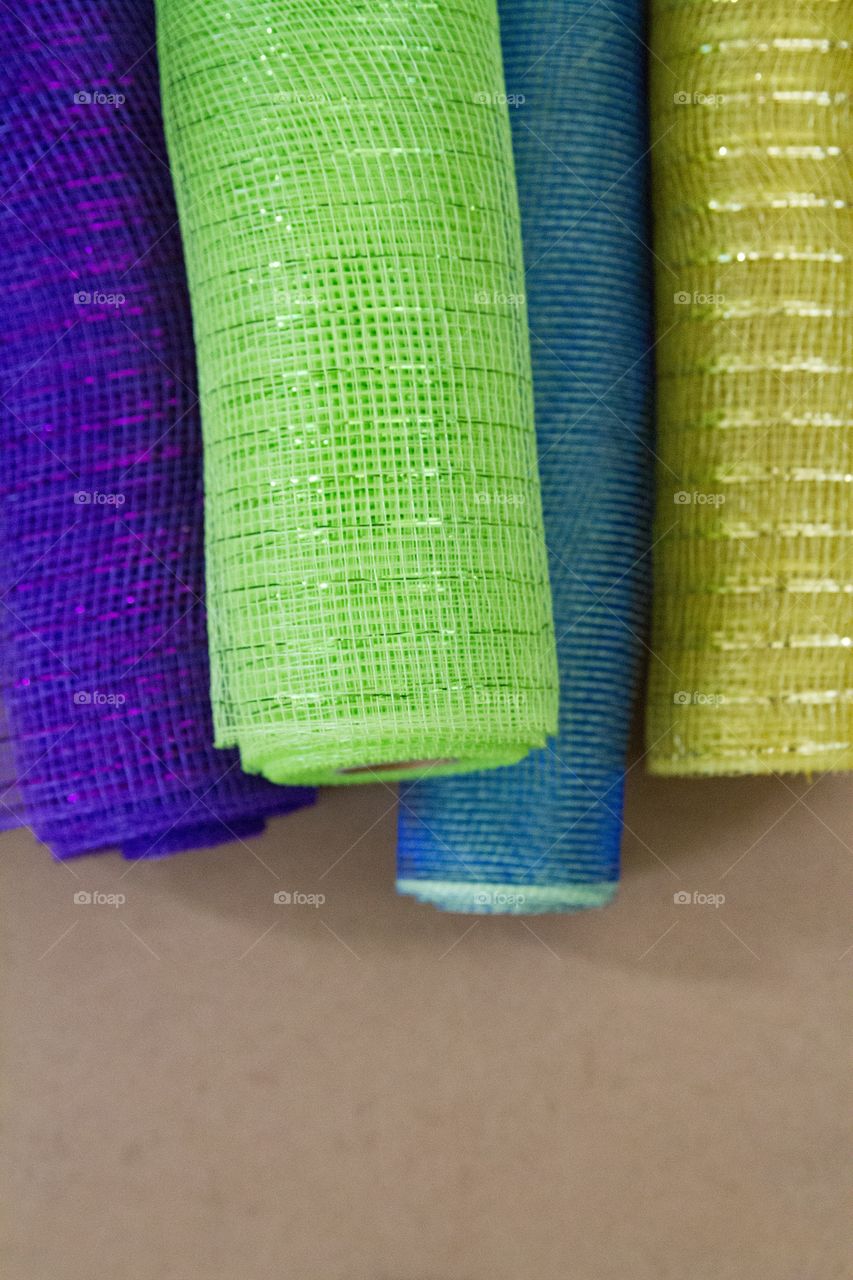 Colored craft mesh
