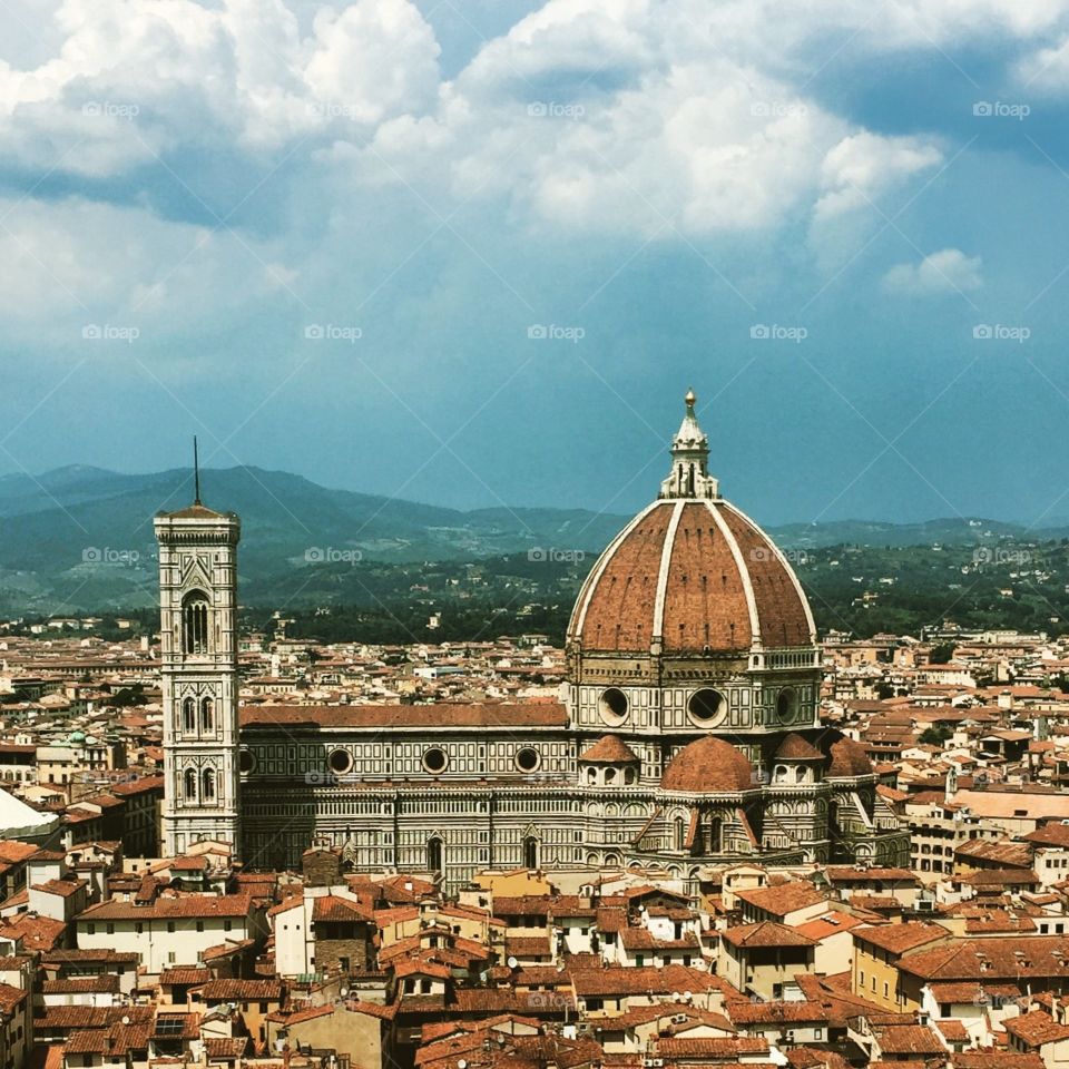 Florence . Skyline of Florence Italy