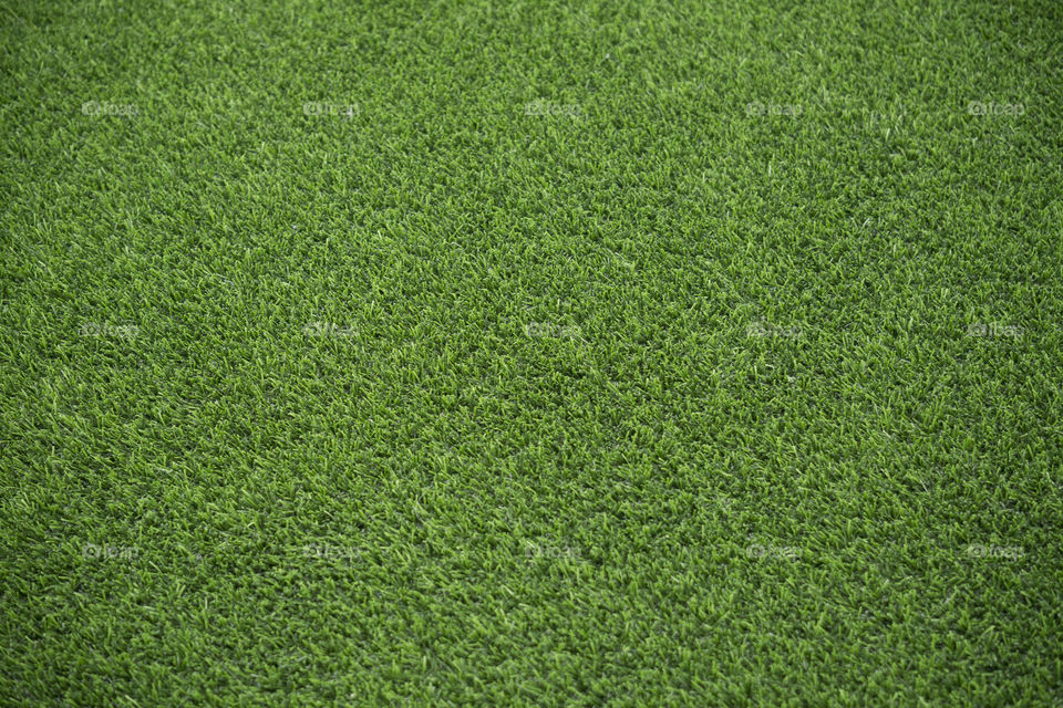 Green synthetic grass