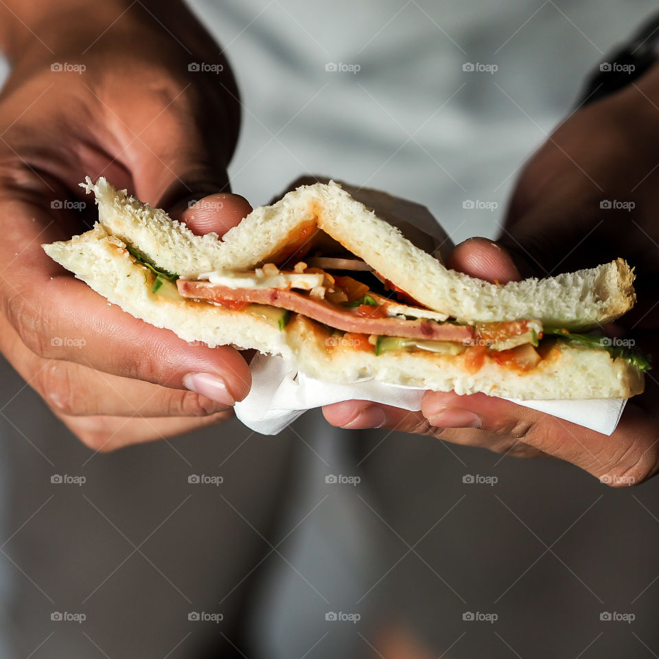 wanna eat sandwich or eaten by sandwich? 😋