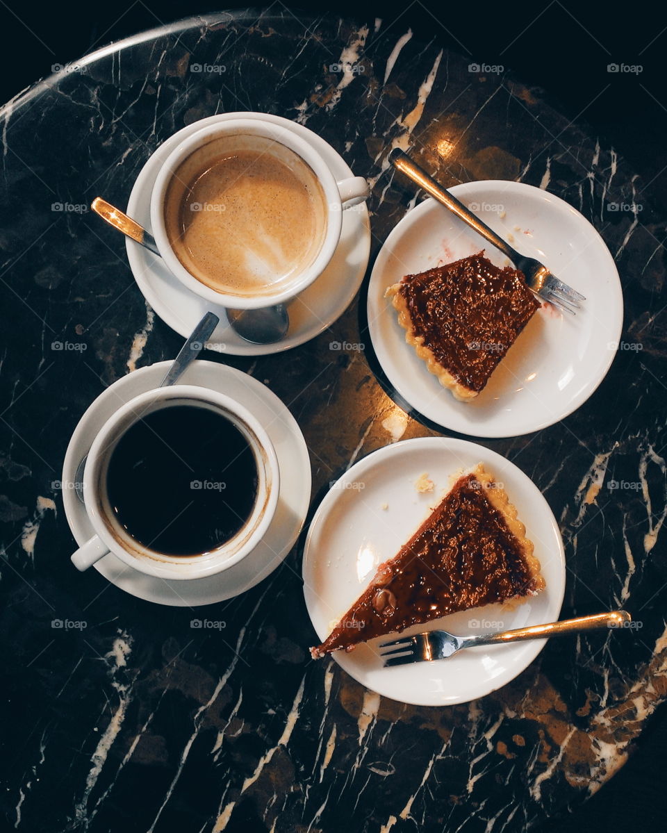 Coffee and cake. Coffee and cake