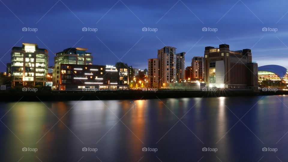 River Tyne at night
