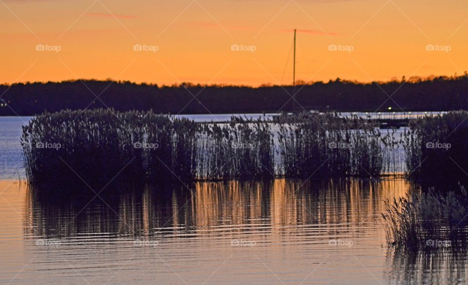 Slättanäs i solnedgång