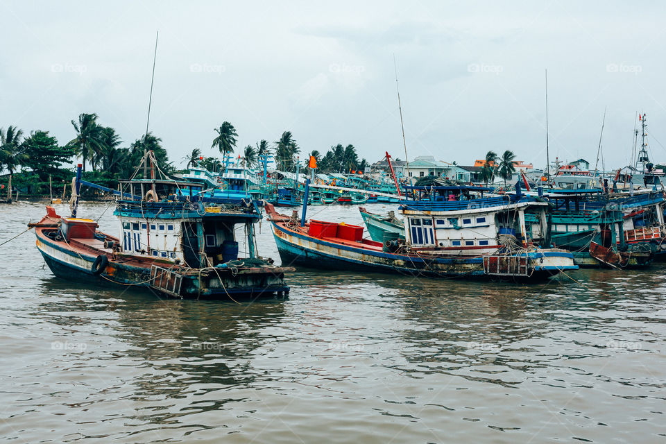 ships on the dock