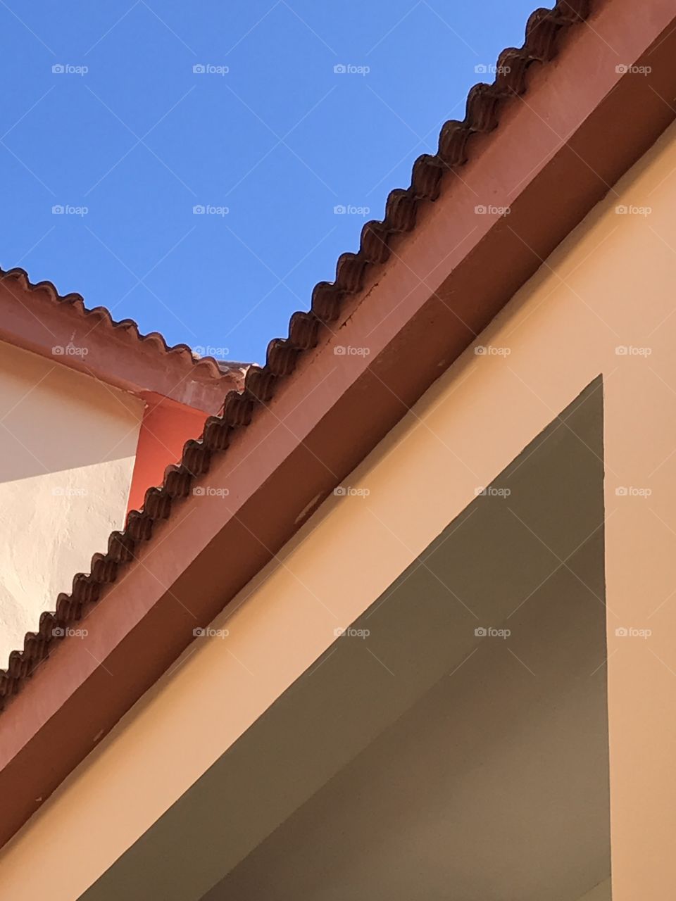 Roof architecture design abstract 
