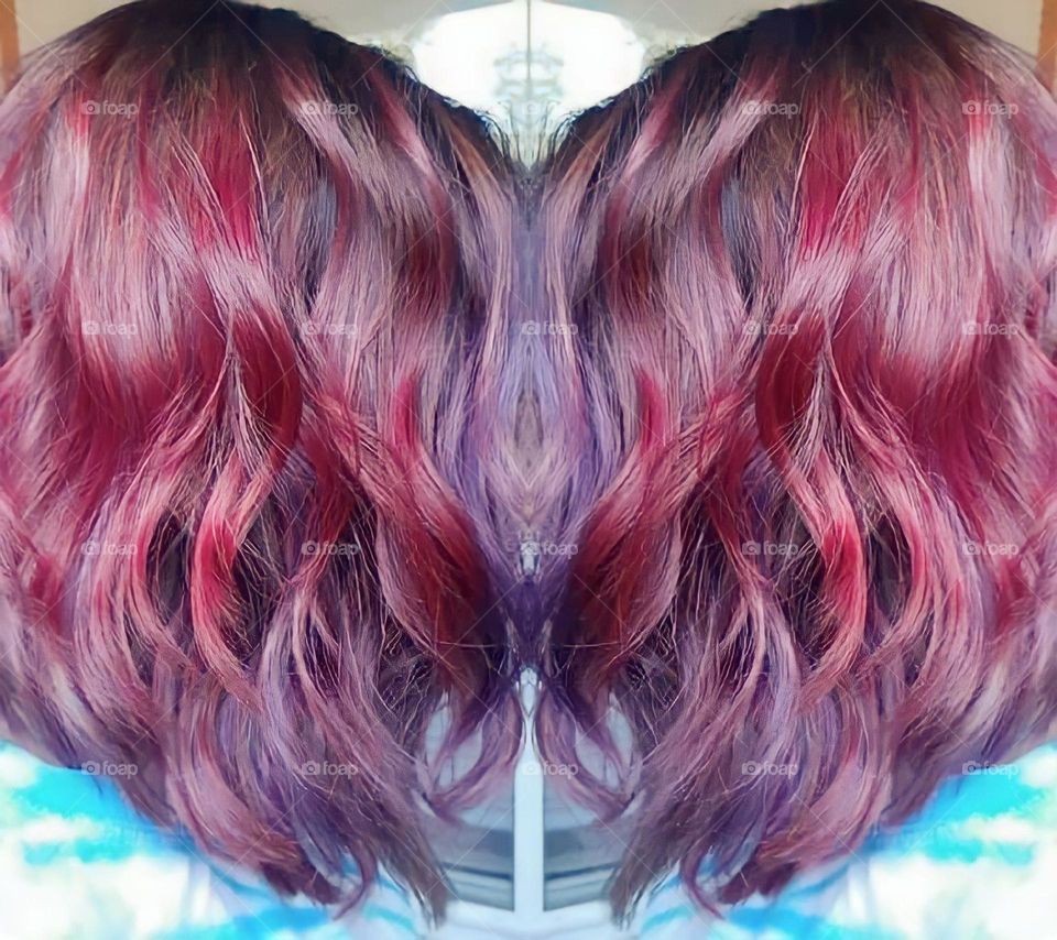 Colorful hair for the summer 