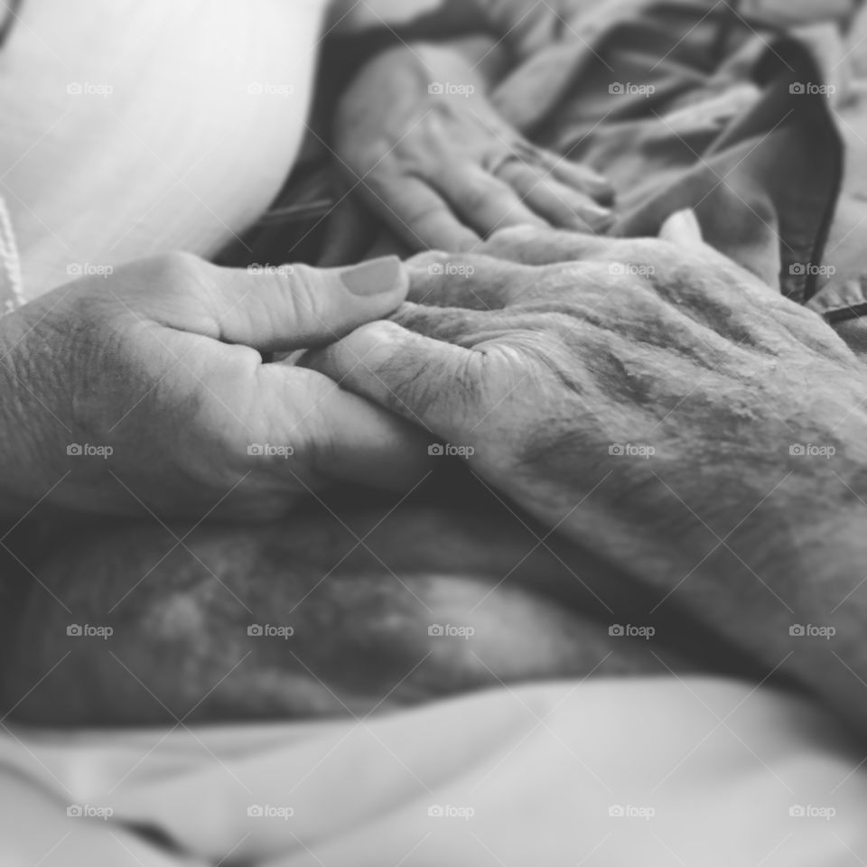 Everyone took turns spending time with our grandpa, towards the end it was a lot of hand holding and squeezes. He just wanted to know we were there... No one needed many words.