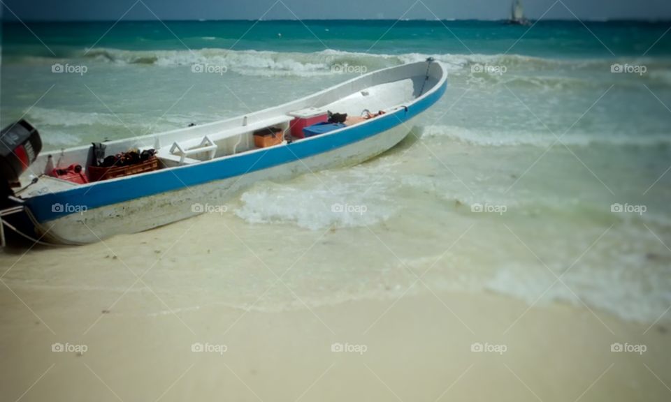 Sea side boat