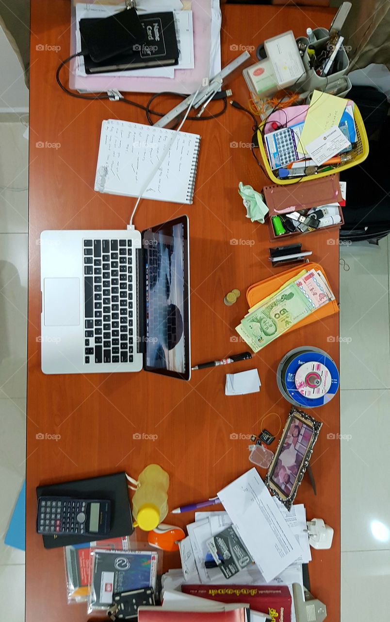 my working place from above