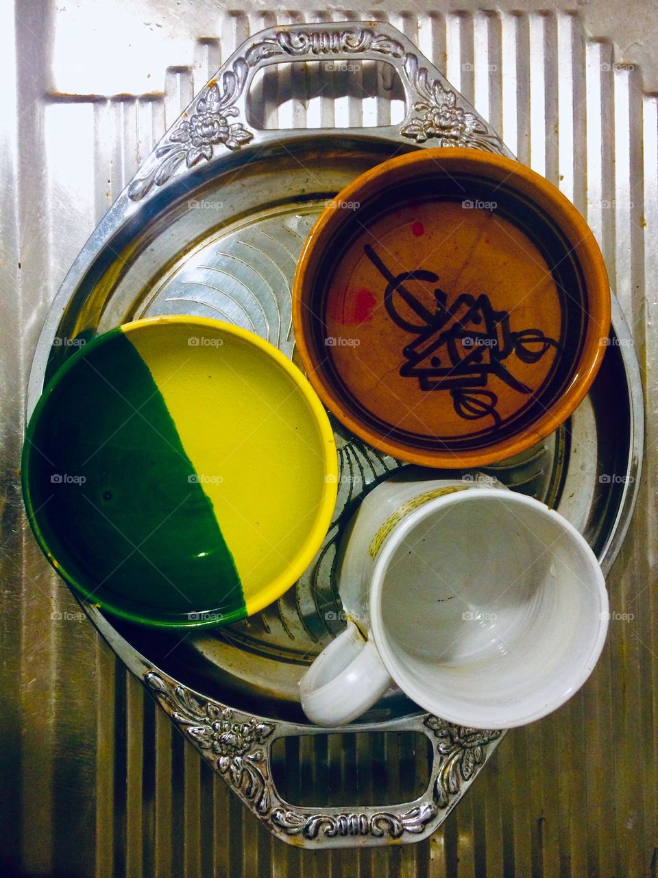 Circle traditional plates 