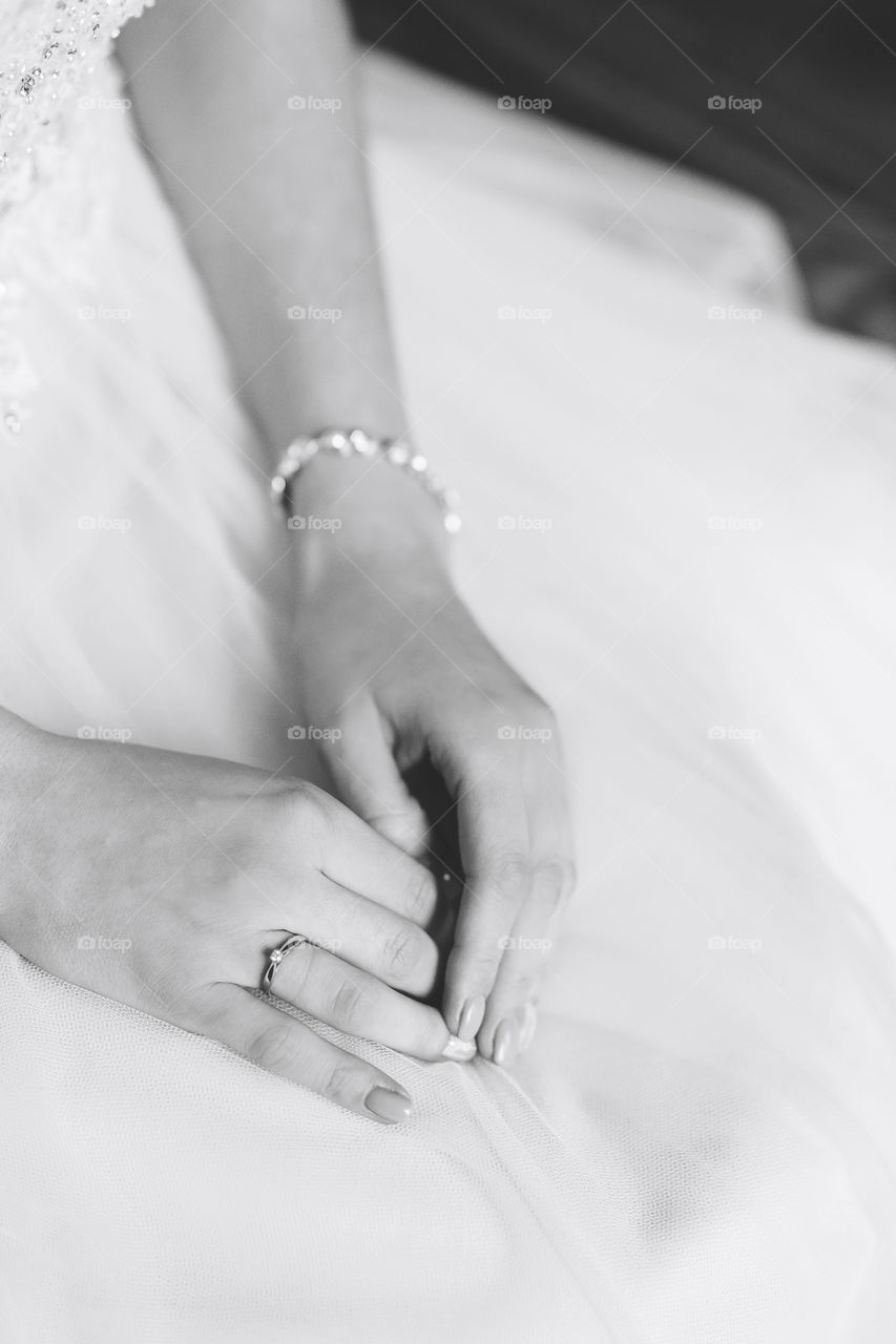 Bride hands