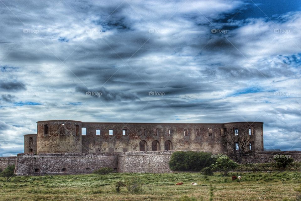 Borgholm castle ruin