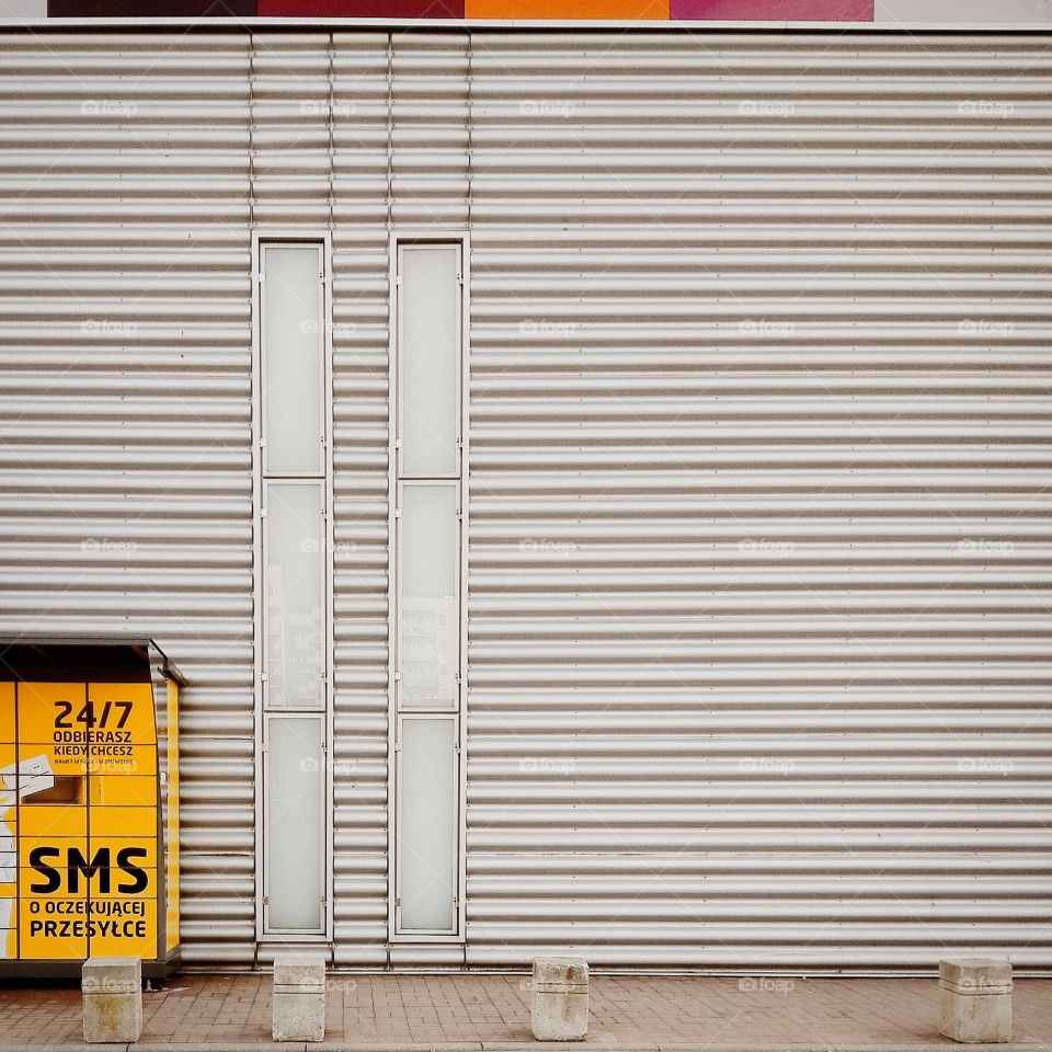 yellow post box