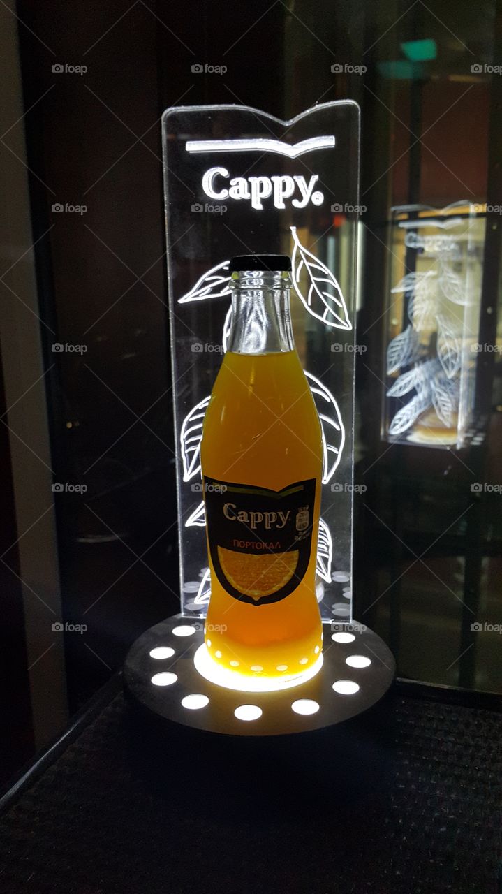 bottle. advertising