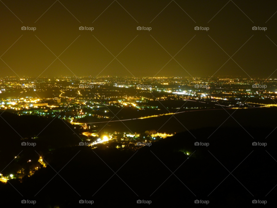 city night lights panorama by Pitch