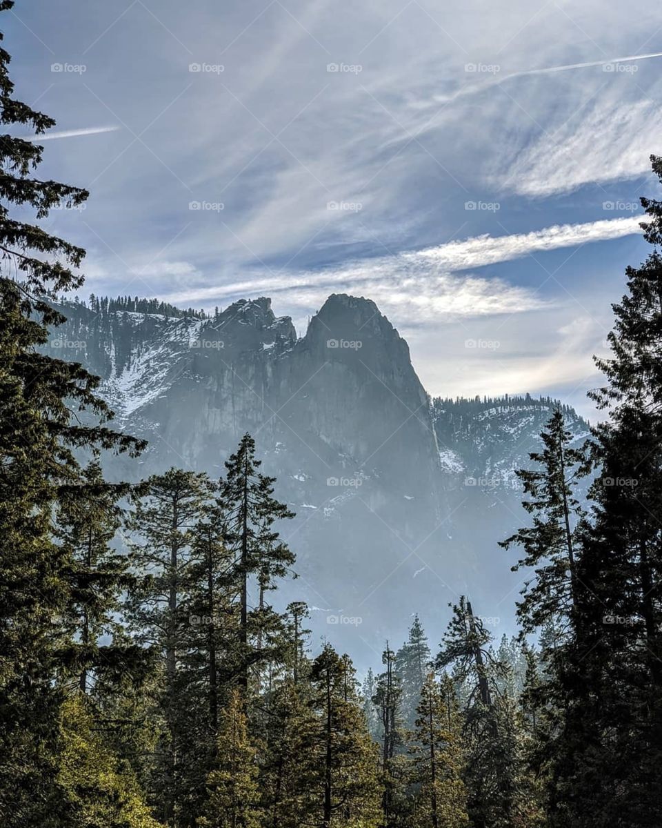 Snow, Wood, Mountain, No Person, Landscape