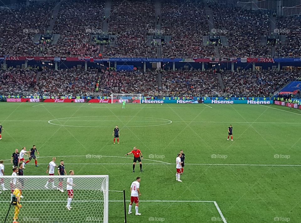 FIFA 2018 match Croatia-Denmark in Nizhny Novgorod