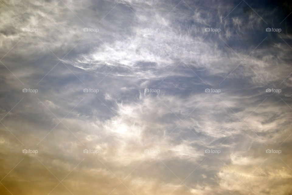 Sky - mix of random colours and textures - reminding us of good moments in our lives.