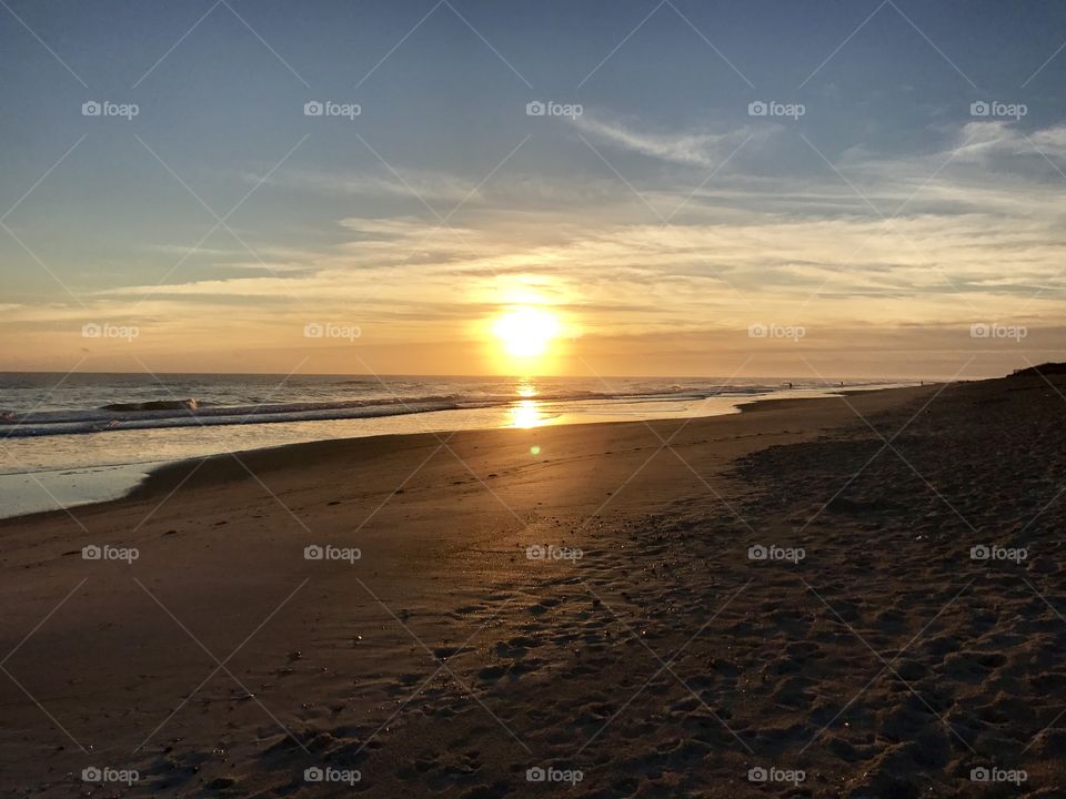 Sunrise Canaveral National Seashore Playalinda Beach Space Coast Florida 