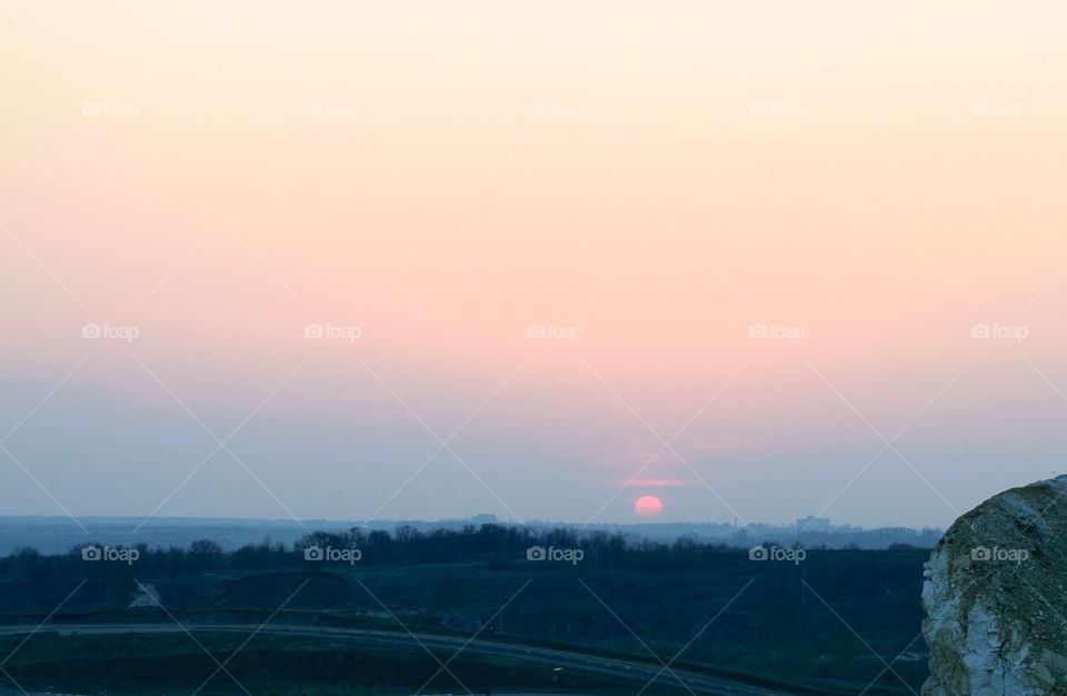 Landscape At Sunset