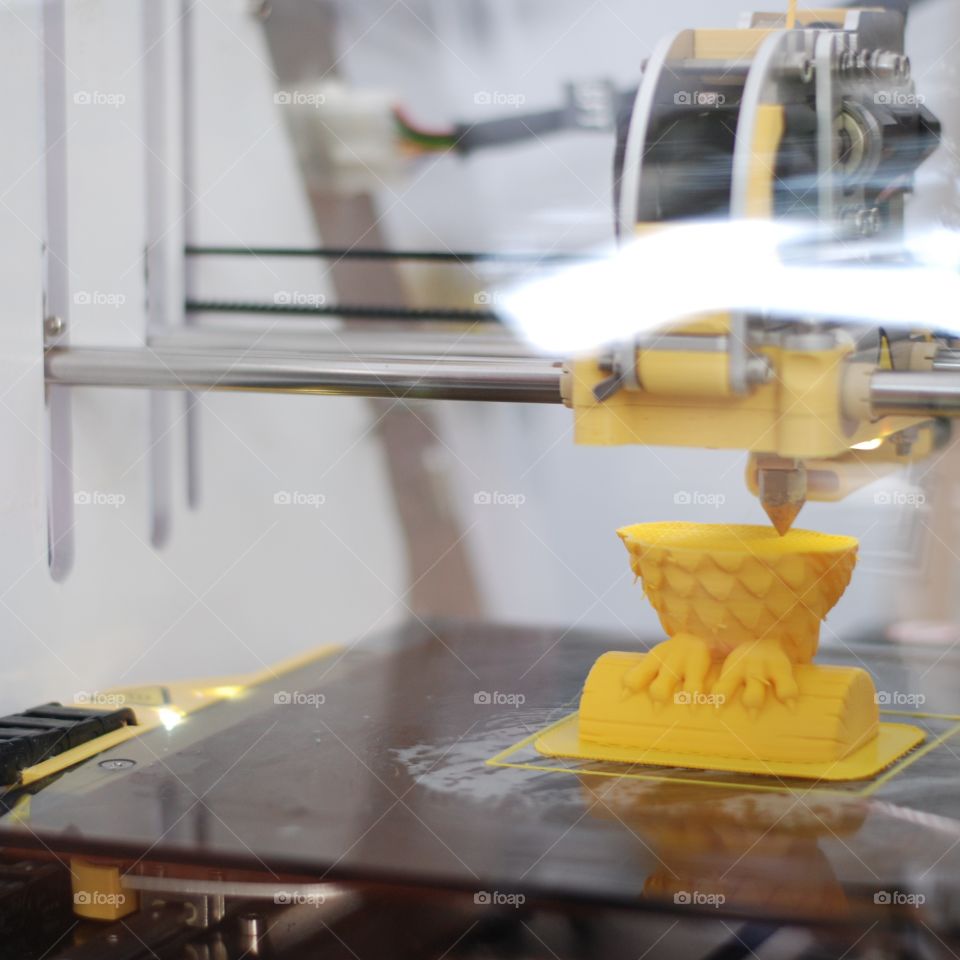 3d printing. printing an owl