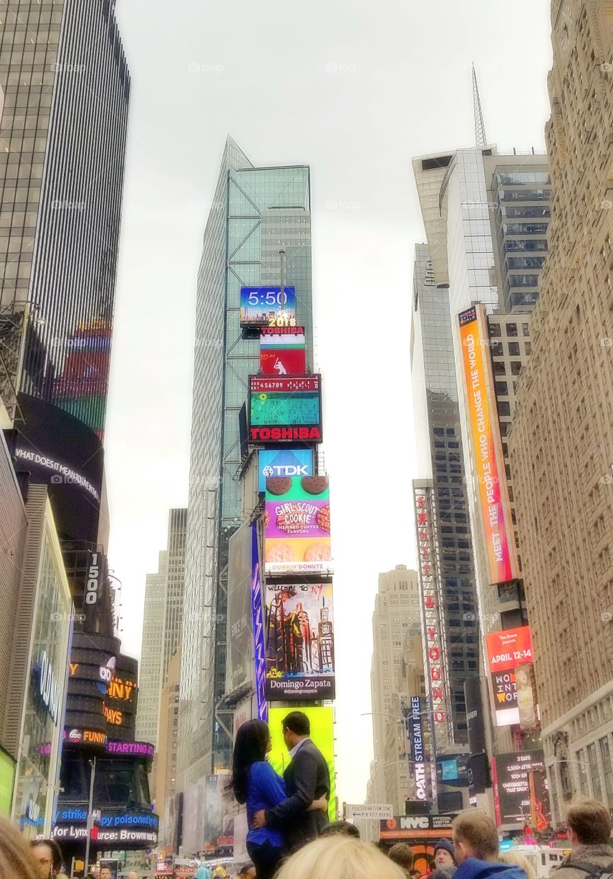 Times Square Couple